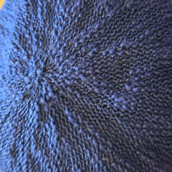 Steve Madden Packable and Stylish Dark Royal Blue Nubby Yarn Cloche Bucket Hat - Picture 4 of 8